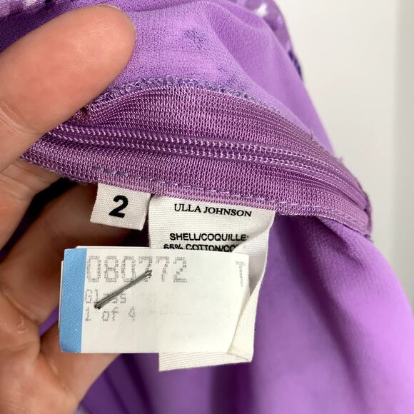 Ulla Johnson Joan Midi Dress in Lilac Purple Womens Size 2 - Picture 16 of 16